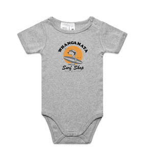 Boys: WHANGAMATA SURF SHOP / SURF DOG INFANT MINIME ONEPIECE - GREY MARLE