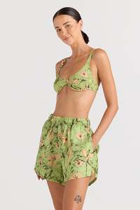 Poolside Paradiso: POOLSIDE PARADISO TROPICO SLIT SHORT - MGA