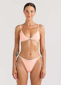Poolside Paradiso: POOLSIDE PARADISO BRALETTE TRI TOP W/ SKIMPY TIE SIDE BOTTOM - MIM