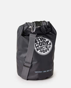 Womens Beach Bags: RIP CURL SURF SERIES BARREL 20L - BLACK/GREY
