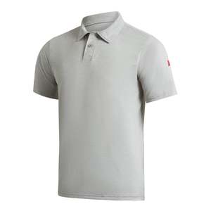 Florence: FLORENCE AIRTEX COLLARED SHORT SLEEVE SHIRT - LIGHT HEATHER GREY