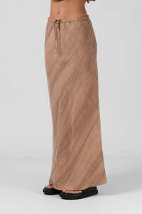Rpm: RPM ISABELLA MIDI SKIRT - CINNAMON