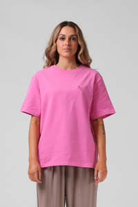RPM OS SANDED TEE - HOT PINK