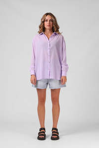 Rpm: RPM HAVANA SHIRT - PASTEL LILAC