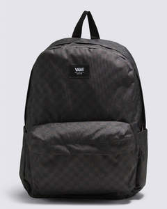 Girls Backpacks: VANS OLD SKOOL H20 CHECK BACKPACK - BLACK/CHARCOAL