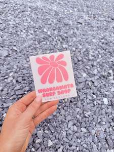 Flower Collection: WHANGAMATA SURF SHOP FLOWER STICKER 2.0 - PINK
