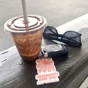WHANGAMATA SURF SHOP FLOWER KEY CHAIN