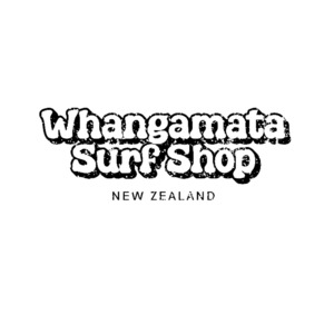 WHANGA SURF BUBBLE LOGO STICKER - BLACK