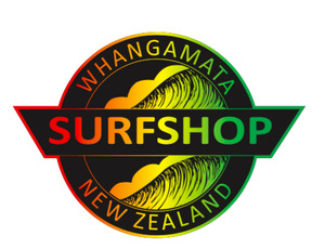 WHANGA SURF SMALL STICKER - RASTA
