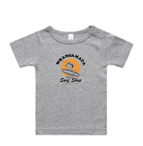 WHANGAMATA SURF SHOP / SURF DOG INFANT WEE TEE - GREY MARLE