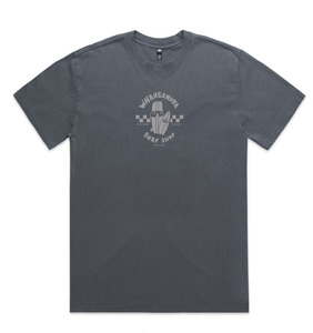 WHANGAMATA SURF SHOP SURF DUDES TEE - FADED INDIGO