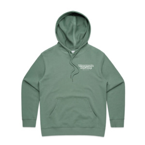 WHANGAMATA SURF WOMENS BUBBLE LOGO HOOD - SAGE