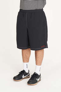 HUFFER TIDE STITCHED SHORT - BLACK