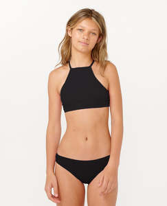 Girls Bikinis: RIP CURL PREMIUM RIB BIKINI-GIRL - BLACK