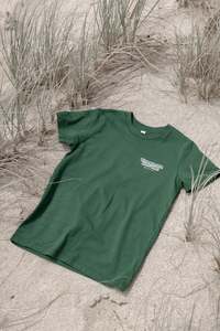 WHANGAMATA SURF SHOP KIDS BUBBLE LOGO TEE - FOREST GREEN