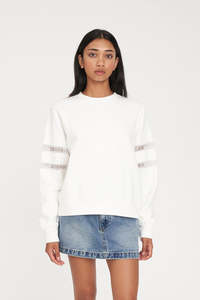 Huffer: HUFFER Classic Crew350/Cherie Chalk