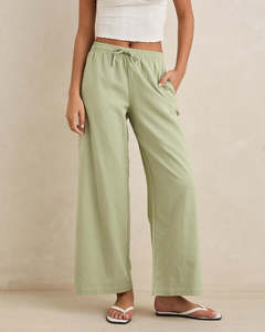 Rhythm: RHYTHM DOLLY BEACH PANT - PALM