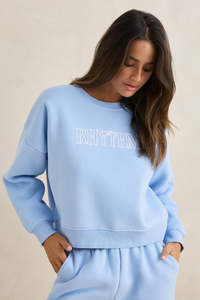 Rhythm: RHYTHM SLOUCHY CREW NECK FLEECE - INDIGO