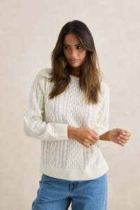 RHYTHM MOHAIR OCEANSIDE KNIT - VINTAGE WHITE