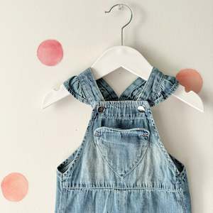 Ricochet Heart Dungarees, 0-3m (NEW)