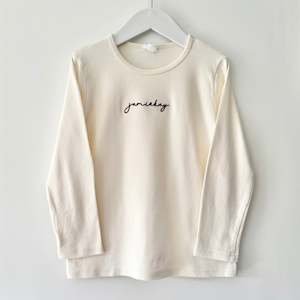 For The Boys: Jamie Kay Logo Tee, Size 6