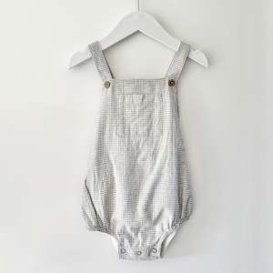 For The Boys: Jamie Kay Gingham Romper, Size 2
