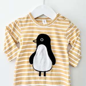 Hux Penguin Onesie, 0-3m