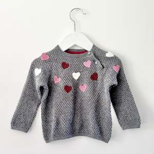 H&M Heart Knit, 4-6m