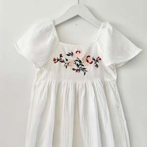 Christmas Outfits: Mango Embroidered Dress, Size 5