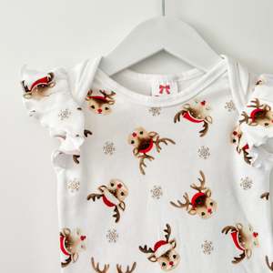 Christmas Outfits: Reindeer Bodysuit, Size 1