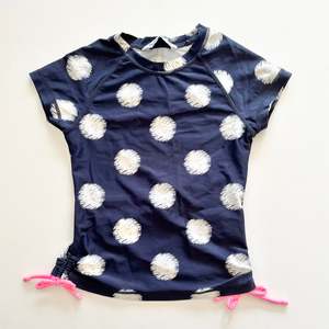Swimwear: Beachworks Polka Dot Rashie, Size 6