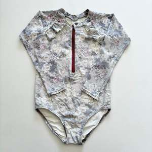 Swimwear: Vintage Plume Floral Swimsuit, Size 5