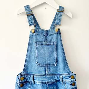 New Additions: Denim Short Overalls, Size 7