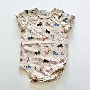 2 Basics: $2 BASICS - Teeny Weeny Safari Bodysuit, 3-6m
