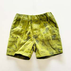 2 Basics: $2 BASICS - Teeny Weeny Safari Shorts, 3-6m