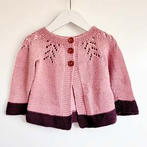 Cosy Winter Knits: Handknitted Cardigan with Matching Hat, Size 1