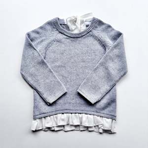 Cosy Winter Knits: Jamie Kay Frill Knit, Size 4 (Grey)