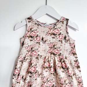 Vintage Plume Rose Dress, Size 3