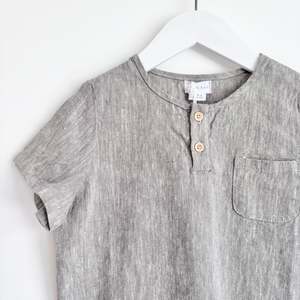 Jamie Kay Linen Henley, Size 4 (NEW)