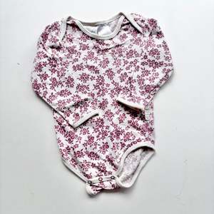 Merino 1: Woolbabe Floral Bodysuit, Size 0