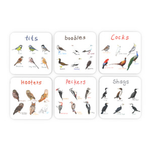 Bird Pun Coaster Pack