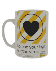 Spread your legs, not the virus (Heart design)