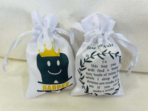 Tooth Fairy Bag: Gold Crown Tooth Fairy