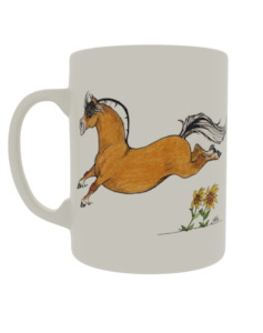 Nz Norwegian Horse Society: Show jumping Fjord with flowers