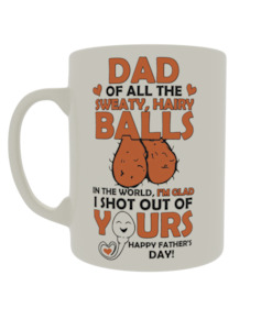 Fathers Day 1: Dad of all the sweaty, hairy balls in the world i'm glad i shot out of yours
