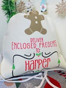 Christmas Sacks: Deliver Enclosed Presents to....