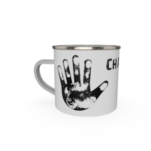 Enamel Mugs: Chalk up