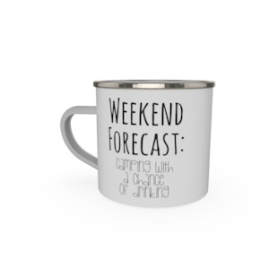 Enamel Mugs: Weekend forecast
