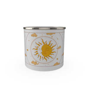 Enamel Mugs: Sun and Moon Banner