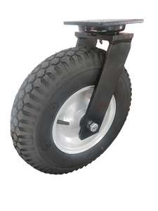400mm Pneumatic Castor - Swivel Plate - 200kg